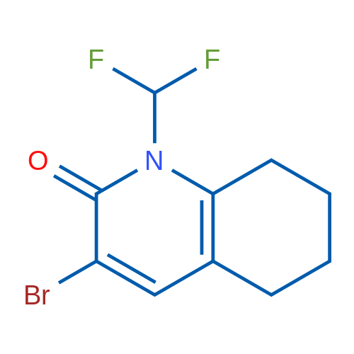 3-Bromo-1-(difluoromethyl)-5,6,7,8-tetrahydroquinolin-2(1H)-one 1g