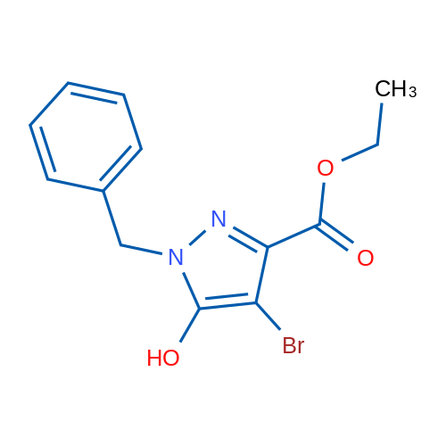 Ethyl 1-benzyl-4-bromo-5-hydroxy-1H-pyrazole-3-carboxylate 1g