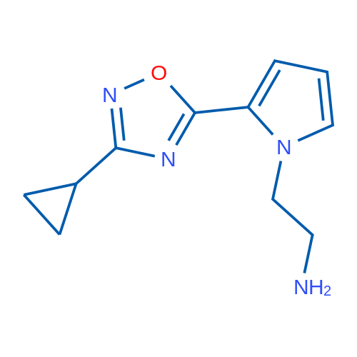 2-(2-(3-Cyclopropyl-1,2,4-oxadiazol-5-yl)-1H-pyrrol-1-yl)ethanamine 1g