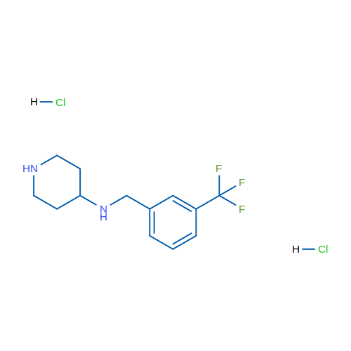 N-(3-(Trifluoromethyl)benzyl)piperidin-4-amine dihydrochloride 1g