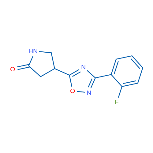 4-(3-(2-Fluorophenyl)-1,2,4-oxadiazol-5-yl)pyrrolidin-2-one 1g