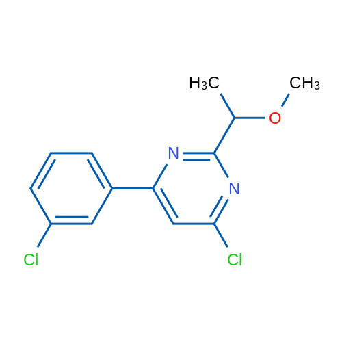 4-Chloro-6-(3-chlorophenyl)-2-(1-methoxyethyl)pyrimidine 1g