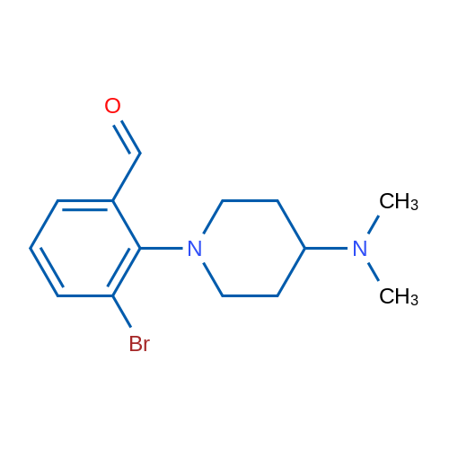 3-Bromo-2-(4-(dimethylamino)piperidin-1-yl)benzaldehyde 1g