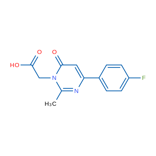 2-(4-(4-Fluorophenyl)-2-methyl-6-oxopyrimidin-1(6H)-yl)acetic acid 1g