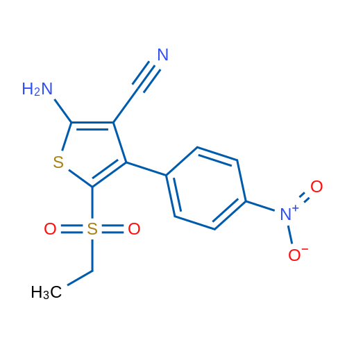 2-Amino-5-(ethylsulfonyl)-4-(4-nitrophenyl)thiophene-3-carbonitrile 1g