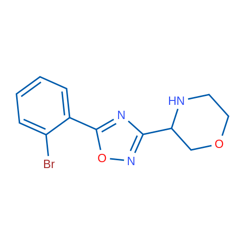 3-(5-(2-Bromophenyl)-1,2,4-oxadiazol-3-yl)morpholine 1g