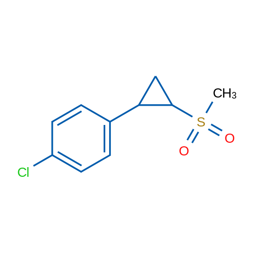 1-Chloro-4-(2-(methylsulfonyl)cyclopropyl)benzene 1g