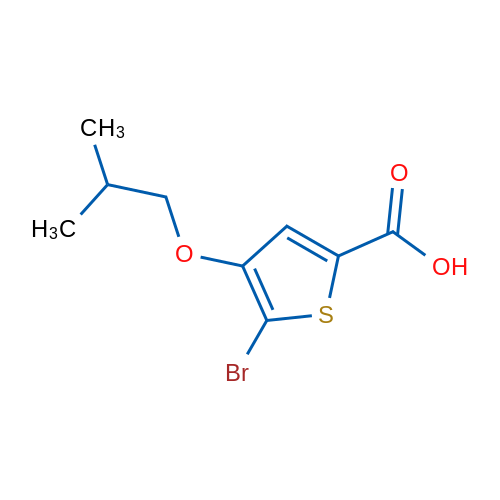 5-Bromo-4-isobutoxythiophene-2-carboxylic acid 1g