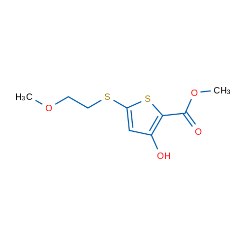 Methyl 3-hydroxy-5-((2-methoxyethyl)thio)thiophene-2-carboxylate 1g