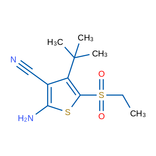 2-Amino-4-(tert-butyl)-5-(ethylsulfonyl)thiophene-3-carbonitrile 1g
