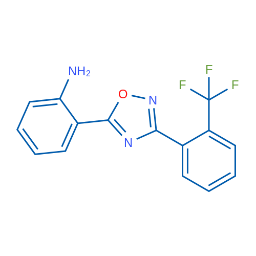 2-(3-(2-(Trifluoromethyl)phenyl)-1,2,4-oxadiazol-5-yl)aniline 1g