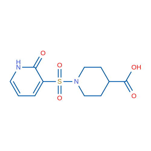 1-((2-Oxo-1,2-dihydropyridin-3-yl)sulfonyl)piperidine-4-carboxylic acid 1g