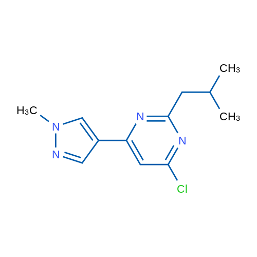 4-Chloro-2-isobutyl-6-(1-methyl-1H-pyrazol-4-yl)pyrimidine 1g