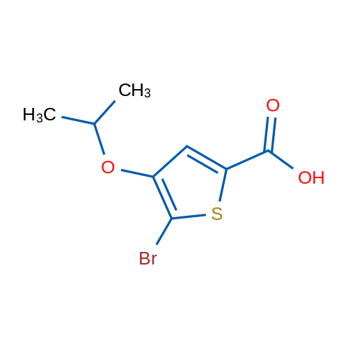 5-Bromo-4-isopropoxythiophene-2-carboxylic acid 1g