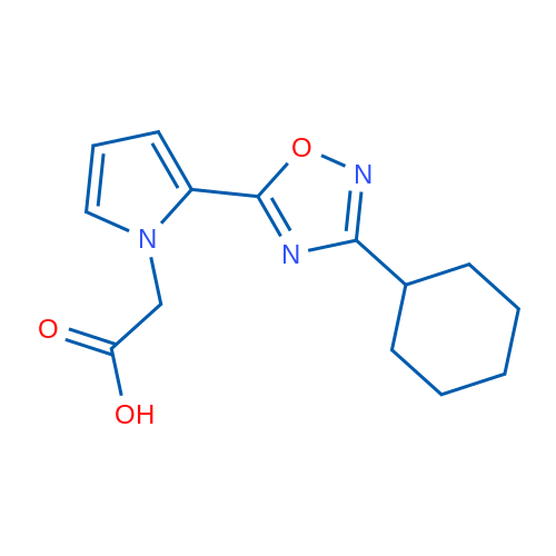 2-(2-(3-Cyclohexyl-1,2,4-oxadiazol-5-yl)-1H-pyrrol-1-yl)acetic acid 1g