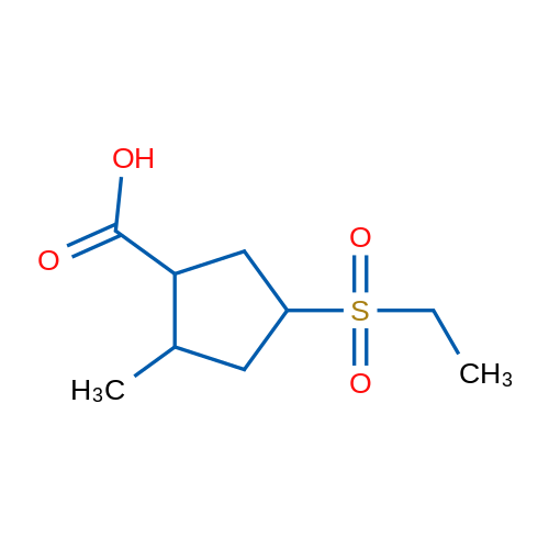 4-(Ethylsulfonyl)-2-methylcyclopentanecarboxylic acid 1g