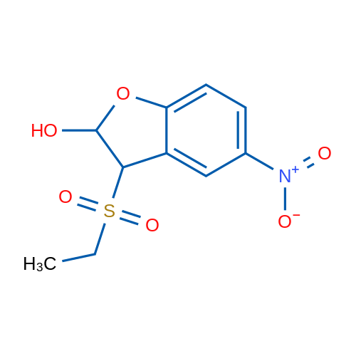 3-(Ethylsulfonyl)-5-nitro-2,3-dihydrobenzofuran-2-ol 1g