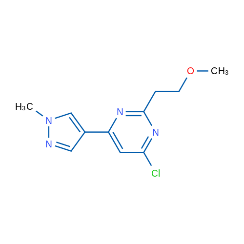 4-Chloro-2-(2-methoxyethyl)-6-(1-methyl-1H-pyrazol-4-yl)pyrimidine 1g
