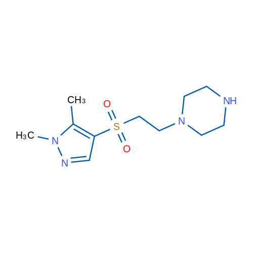 1-(2-((1,5-Dimethyl-1H-pyrazol-4-yl)sulfonyl)ethyl)piperazine 1g