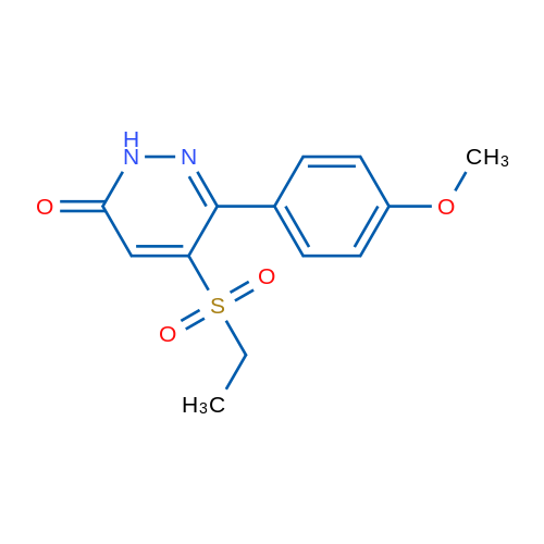 5-(Ethylsulfonyl)-6-(4-methoxyphenyl)pyridazin-3(2H)-one 1g
