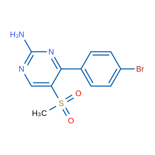 4-(4-Bromophenyl)-5-(methylsulfonyl)pyrimidin-2-amine 1g
