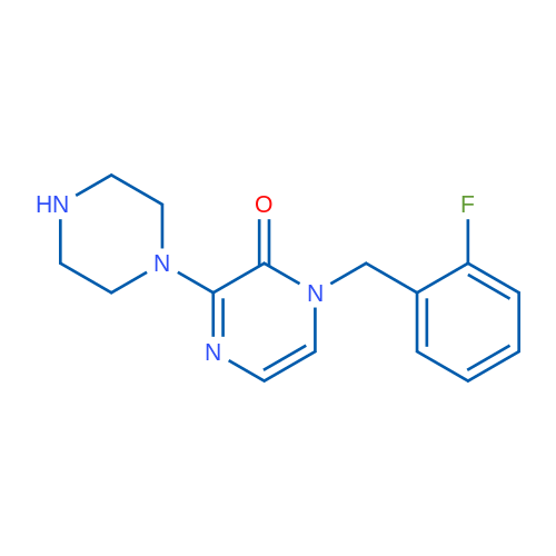 1-(2-Fluorobenzyl)-3-(piperazin-1-yl)pyrazin-2(1H)-one 1g