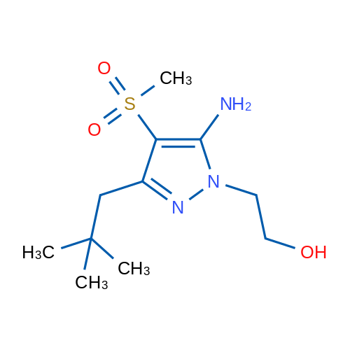 2-(5-Amino-4-(methylsulfonyl)-3-neopentyl-1H-pyrazol-1-yl)ethanol 1g
