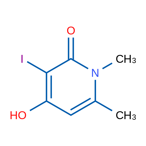 4-Hydroxy-3-iodo-1,6-dimethylpyridin-2(1H)-one 1g