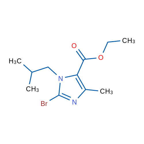 Ethyl 2-bromo-1-isobutyl-4-methyl-1H-imidazole-5-carboxylate 1g