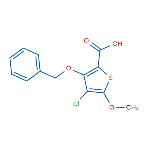 3-(Benzyloxy)-4-chloro-5-methoxythiophene-2-carboxylic acid 1g