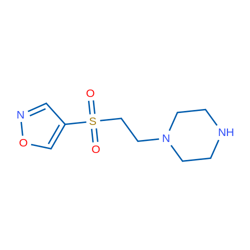 4-((2-(Piperazin-1-yl)ethyl)sulfonyl)isoxazole 1g
