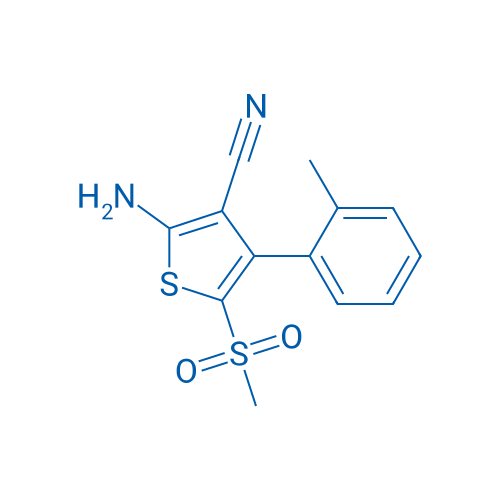 2-Amino-5-(methylsulfonyl)-4-(o-tolyl)thiophene-3-carbonitrile 1g