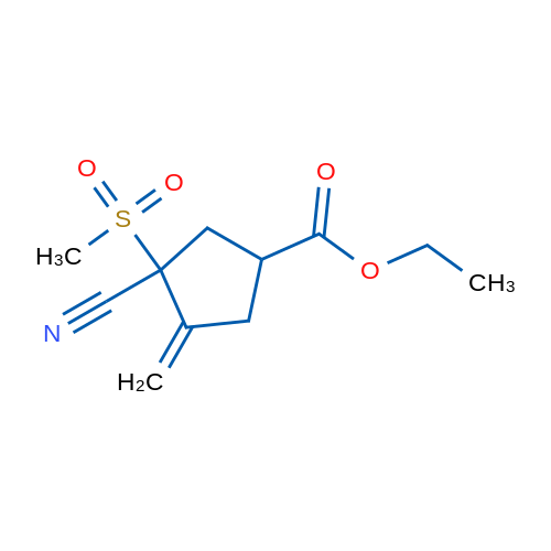 Ethyl 3-cyano-4-methylene-3-(methylsulfonyl)cyclopentanecarboxylate 1g