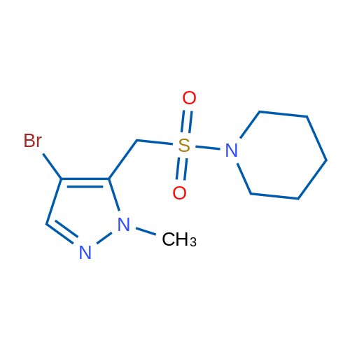 1-(((4-Bromo-1-methyl-1H-pyrazol-5-yl)methyl)sulfonyl)piperidine 1g