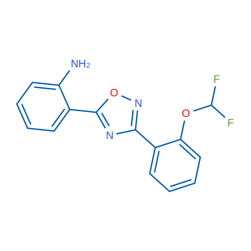 2-(3-(2-(Difluoromethoxy)phenyl)-1,2,4-oxadiazol-5-yl)aniline 1g