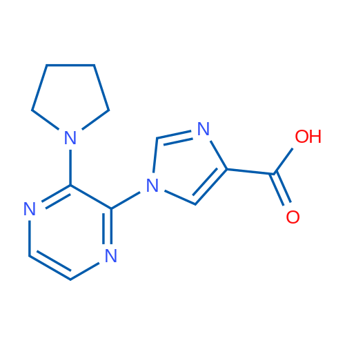1-(3-(Pyrrolidin-1-yl)pyrazin-2-yl)-1H-imidazole-4-carboxylic acid 1g