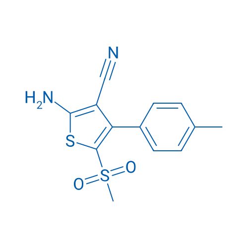 2-Amino-5-(methylsulfonyl)-4-(p-tolyl)thiophene-3-carbonitrile 1g