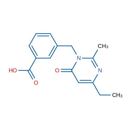 3-((4-Ethyl-2-methyl-6-oxopyrimidin-1(6H)-yl)methyl)benzoic acid 1g