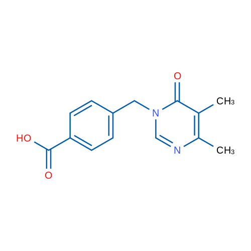 4-((4,5-Dimethyl-6-oxopyrimidin-1(6H)-yl)methyl)benzoic acid 1g