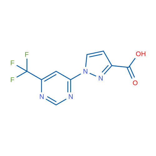 1-(6-(Trifluoromethyl)pyrimidin-4-yl)-1H-pyrazole-3-carboxylic acid 1g
