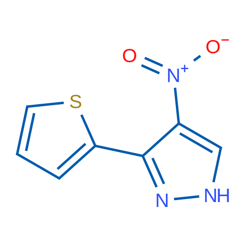 4-Nitro-3-(thiophen-2-yl)-1H-pyrazole 1g