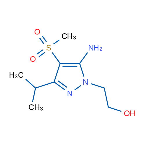 2-(5-Amino-3-isopropyl-4-(methylsulfonyl)-1H-pyrazol-1-yl)ethanol 1g