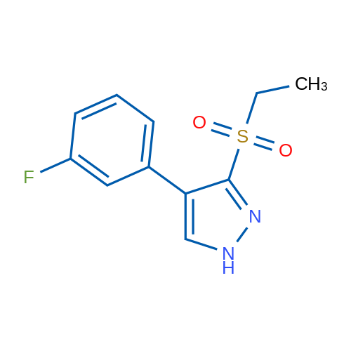3-(Ethylsulfonyl)-4-(3-fluorophenyl)-1H-pyrazole 1g