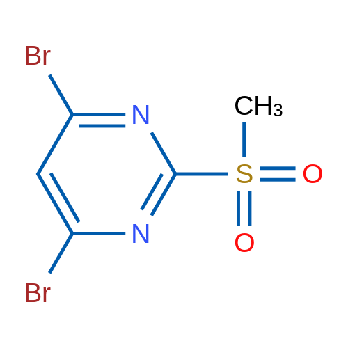 4,6-Dibromo-2-(methylsulfonyl)pyrimidine 1g