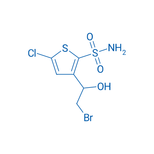 3-(2-Bromo-1-hydroxyethyl)-5-chlorothiophene-2-sulfonamide 250mg