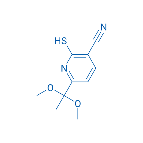 6-(1,1-Dimethoxyethyl)-2-mercaptonicotinonitrile 5g