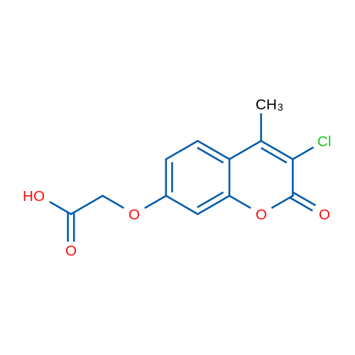 2-((3-Chloro-4-methyl-2-oxo-2H-chromen-7-yl)oxy)acetic acid 250mg