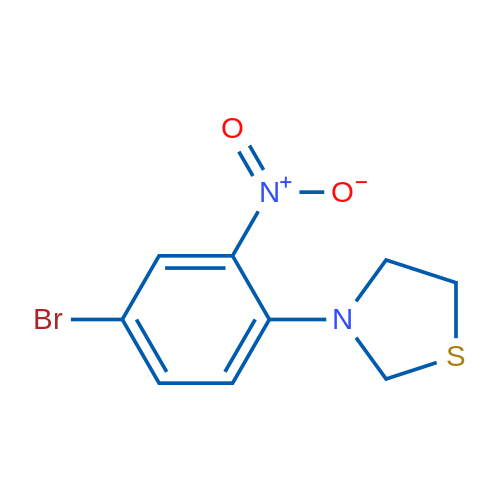 3-(4-Bromo-2-nitrophenyl)thiazolidine 1g