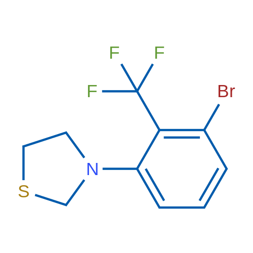 3-(3-Bromo-2-(trifluoromethyl)phenyl)thiazolidine 1g