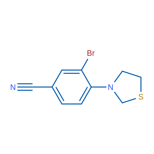 3-Bromo-4-(thiazolidin-3-yl)benzonitrile 1g